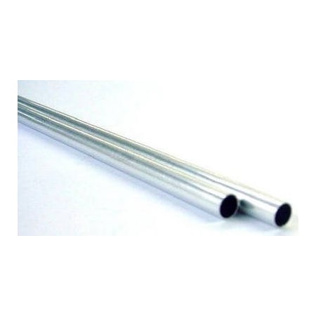 Cr Laurence Decorative Metal Tube, Round, 12 in L, 5/32 in Dia, 0.014 in Wall, Aluminum 8103